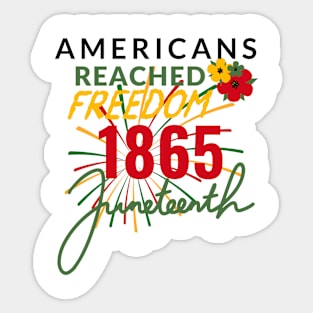 Americans Juneteenth Sticker